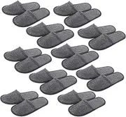 FOMIYES 10 Pairs Disposable Anti-slip Slippers for Men Women Indoor House Slippers Non-skid Hotel Guest Shoes Breathable Comfortable One-time Use