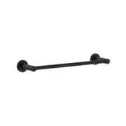 Clark 300mm Matte Black Round Single Towel Rail