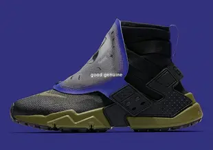 Nike Air Huarache Gripp Sail 機能 藍武士軍綠 迷彩 休閒慢跑鞋【ADIDAS x NIKE】