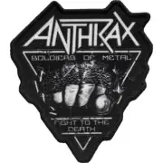 Anthrax Soldiers Of Metal Patch Official Thrash Metal Band Merch