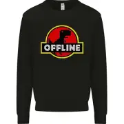Offline Funny Gamer Gaming Kids Sweatshirt Jumper