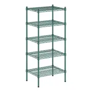 Regency 18" Wide NSF Green Epoxy 5-Shelf Kit with 54" Posts WS-460EG1824K55