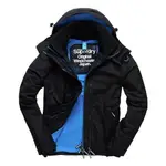 【DOPE美國服飾】SUPERDRY 極度乾燥 男 防風外套 POP ZIP HOODED ARCTIC 黑/藍 現貨在台