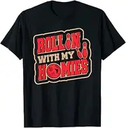 [VidiAmazing] Rollin with My Homies Retro Bowling ds394 T-Shirt