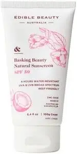 EDIBLE BEAUTY AUSTRALIA & Basking Beauty Natural Sunscreen SPF 50 100g