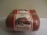 Lot of 2 rolls of Rust 4mm Bonnie Braid Braided Macrame Craft Cord 200yds