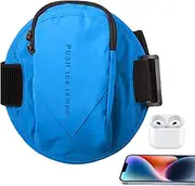 Sports Arm Bag, Phone Arm Bag with Adjustable Straps, Reflective Smartphone Arm Bag Running Phone Holder Phone Holder for Running Built-in Zipper for Key Money