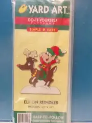 Yard Art Do-It-Yourself Patterns ELF ON REINDEER- Christmas