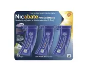 Best Buy! 8x Nicabate Mini Lozenge 4mg Nicotine - 480 Pack