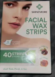 ShineMore Facial Wax Strips 40 Strips Ex 12/2025