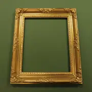16" x 20" Ornamental Benchmade Picture Frame Hand Finished Gold Metal Leaf - USA