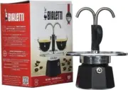 Bialetti Mini Express Moka 2 Cup Aluminium Double Stovetop Coffee Espresso Maker