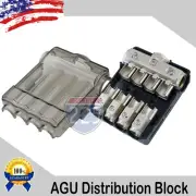 12V PLATINUM AGU FUSE DISTRIBUTION BLOCK (3) 0/2/4 GA IN FOUR 4/8 GAUGE AWG OUT