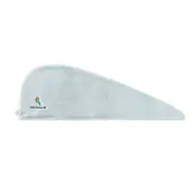 Hair Towel Wrap Quick Drying Coral Fleece Adjustable Size Breathable Comfortable for Women Light Blue Parrot