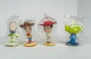 4 Disney Pixar Kellogg's Toy Story Bobble Head Set New Woody Buzz Jessie Alien