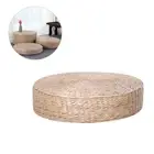 Woven Floor Cushion Straw Tatami Cushion Chair Pads Round Floor Pillow