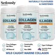 WILD CAUGHT MARINE COLLAGEN PEPTIDES CHOCOLATE VANILLA CARAMEL BARIATRIC
