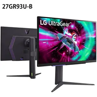 【最高現折268】LG 27GR93U-B 27吋電競螢幕/IPS/4K/144Hz/1ms/HDMI/DP