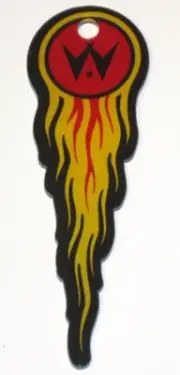 Comet Williams Pinball Plastic Key chain Fob Fireball - New