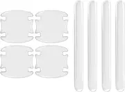 Car Interior For Skoda For Octavia A5 A4 For Mk1 For Fabia For Superb For Yeti Car Door Handle Scratches Automobile Shakes Protective Films Car Interior Trim(8pcs)