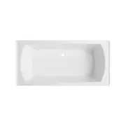 Mondella 1675mm White Square Acrylic Drop In Bath