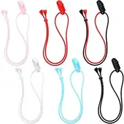 6 Pieces Hearing Aid Clip Hearing Aid Lanyard for Adults Seniors Safety Adjustable Hearing Aid Holder with Clip Anti-lost for Various Hearing Devices