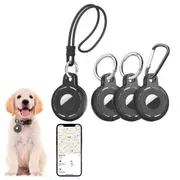 4Pcs Soft Silicone Protective Case Shockproof Holder Case Key chain Accessories for Airtag