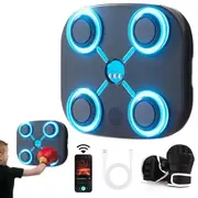Bluetooth Music Boxing Machine with Boxing Glove for Kids Electronic Wall Mounted Punching Pad Boxing Target Christmas Gift