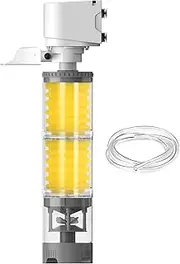 Aquarium Filter, Water Circulation Machine, Quiet Powerful Multi-Stage Aerator, Efficient Cleaning System for Turtle, Betta, Shrimp, Pond, Fish Tank Filtration, (ABS)