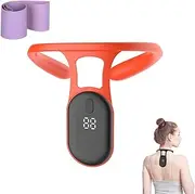 Smart Posture Corrector for Women, Adjustable Highly Sensitive Back Straightener Posture Corrector, Rechargeable Lightweight Ergonomic Posture Trainer, Upright Posture Corrector(Orange*1)