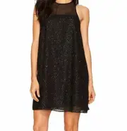 $290 Aidan By Aidan Mattox Womens Black Sleeveless Trapeze Cocktail Dress Size 2