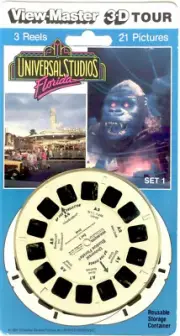 Universal Studios Florida 1991 3D View-Master 3 Reel Packet SEALED