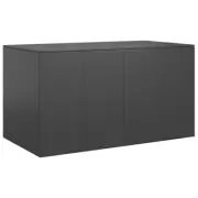 Patio Cushion Box With Inner Bag Indoor Garden Storage Chest Poly Rattan Black