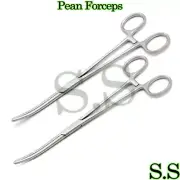2 Pcs 8" Pean Hemostat Locking Forceps Curved - Stainless Steel