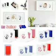 Baby Hand Footprint Photo Frame Kit Pet Safe Inkless Wipe NHQborn Print Gift New