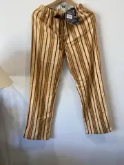 New PETER ALEXANDER Strip Flannel Pj Pajama Pants Women XS