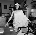television actress Barbara Parkins at Chartwell November 1974 Old Photo 2