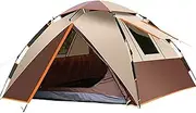 Camping Tent Automatic Pop-up Dome Tent for Camping | Waterproof 3-4 Person Instant Tent Easy to Set Up,for Backpacking, Camping, Hiking