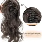 Synthetic Claw Clip Ponytail Hair Extensions Short Curly Natural Tail False H P3