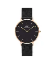 Daniel Wellington Petite 36 Ashfield Rose Gold & Black Watch