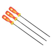 3pcs 5/32" Chainsaw File with Non-slip Handle for Sharpening Chain Saws