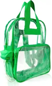 DALIX Clear Backpack Bag, Turtle, 12" x 15" x 6"