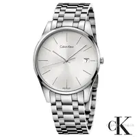 在飛比找PChome24h購物優惠-Calvin Klein CK 卓越菁英藍寶石玻璃石英腕錶 