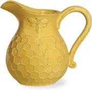 Honeycomb Bumble Bee Collection Ceramic Yellow Pitcher 5 Cup