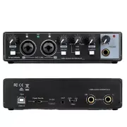 RK-22 Small External Sound Card USB Audio Interface Sound Card for Karaoke