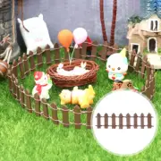 Mini Furniture Decoration Micro Scene Fence House Accessory Miniature Model