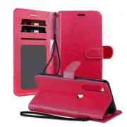 Leather Wallet Holder Protective Case Cover For iPhone 11 Pro Max 6.5" HOT PINK