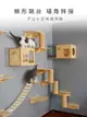 貓爬架墻壁掛式貓窩實木DIY跳臺跳板劍麻抓柱貓鉆洞豪華貓樹玩具