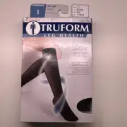 Truform Compression 15-20 mmHg Sheer Knee High Stocking- Navy- medium