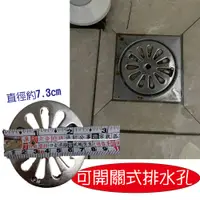 在飛比找蝦皮購物優惠-排水孔【可開關式】 不鏽鋼排水孔  台灣製 排水孔蓋 防蟑 